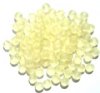 50 6mm Matte Jonquil Round Glass Beads